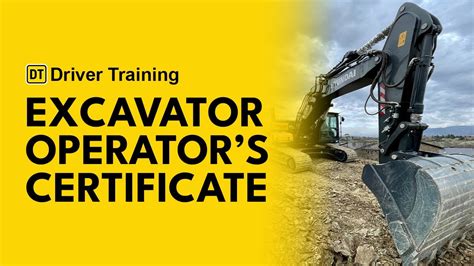 mini excavator training certificate|mini excavator training courses.